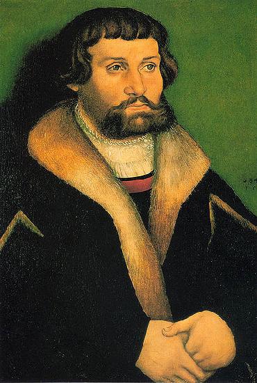 Hans Cranach Portrait of a Man oil painting image